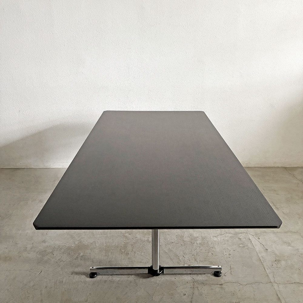 ユーエスエムハラー USM Haller キトステーブル KITOS ミーティングテーブル デスク 長方形 W199.5cm オーク材 ブラックラッカー フリッツ・ハラー スイス 〓