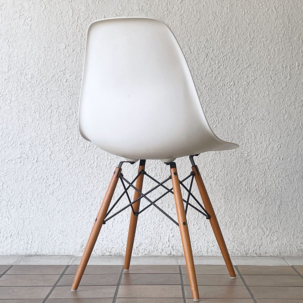 ヴィトラ vitra サイドシェルチェア ポリプロピレン製 ホワイト ドゥエルレッグ DSW C&R イームズ ミッドセンチュリー ◇