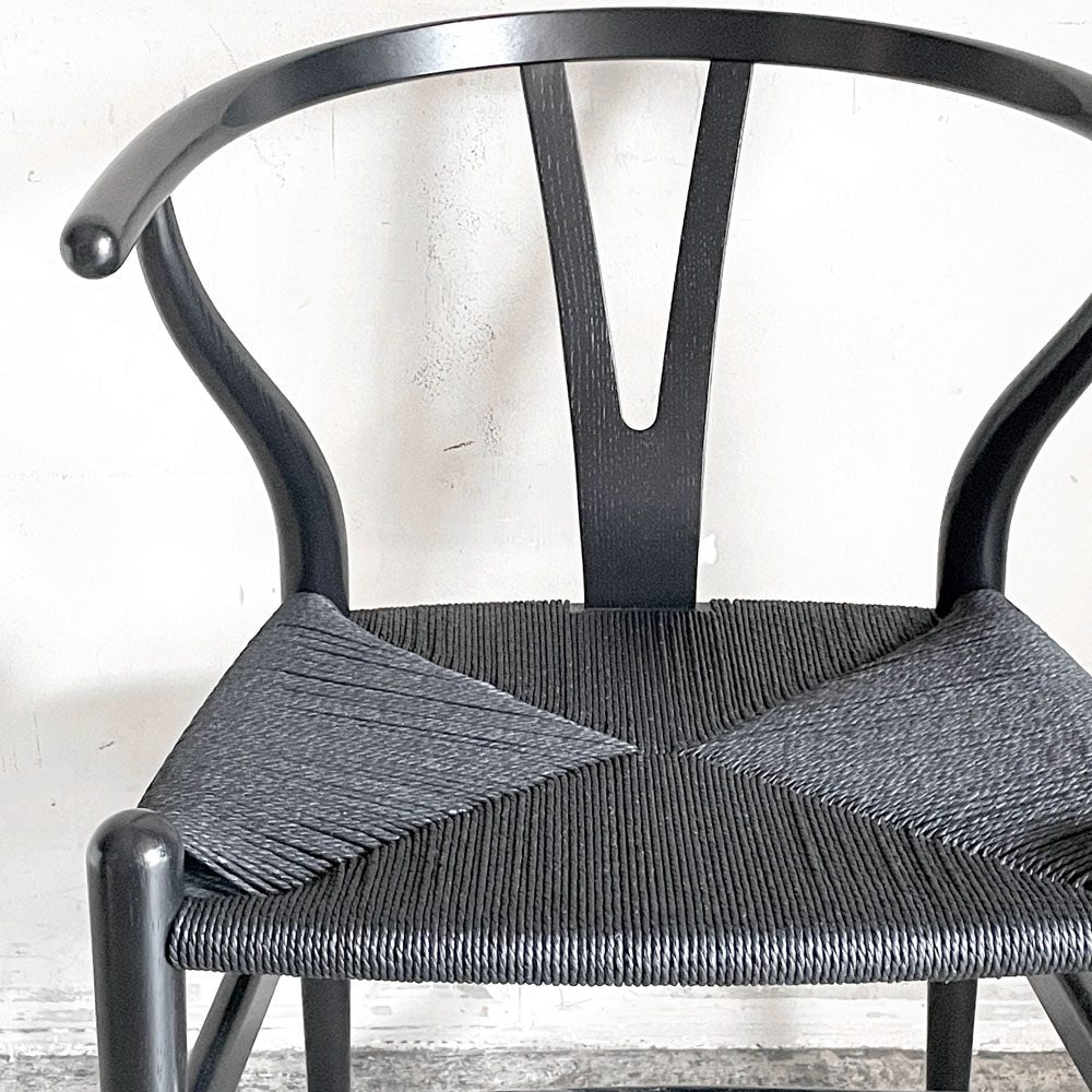 カールハンセン＆サン Carl Hansen & Son CH24 Yチェア オーク材 ブラックラッカー×ブラックペーパーコード ハンス・J・ウェグナー デンマーク 北欧家具 ■
