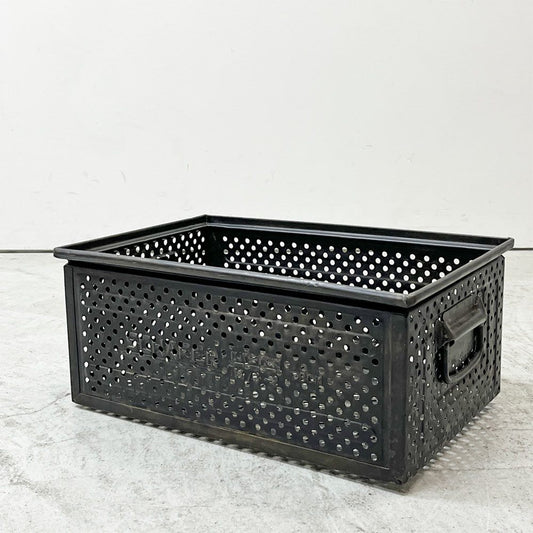 SCHAFER スタッキング ストレージボックス パンチングメタル インダストリアル ドイツビンテージ A ●