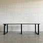 かなでもの KANADEMONO ザ・テーブル THE TABLE Black Steel デスク W240×D70cm ラバーウッド ブラックブラウン スクエアレッグ 配線孔＆ティッシュボックストレイ付 合計定価￥138,500- 〓