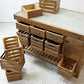 クラッシュゲート CRASH GATE ノットアンティークス Knot antiques ポタリー POTTERY アイランドテーブル 古材 トタン 関家具 インダストリアル 展示品 ●