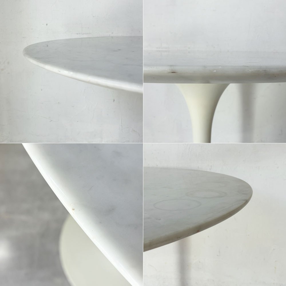 ノル Knoll チューリップ ラウンドテーブル ダイニングテーブル 大理石天板 エーロ・サーリネン Eero Saarinen ミッドセンチュリーデザイン ノール ★