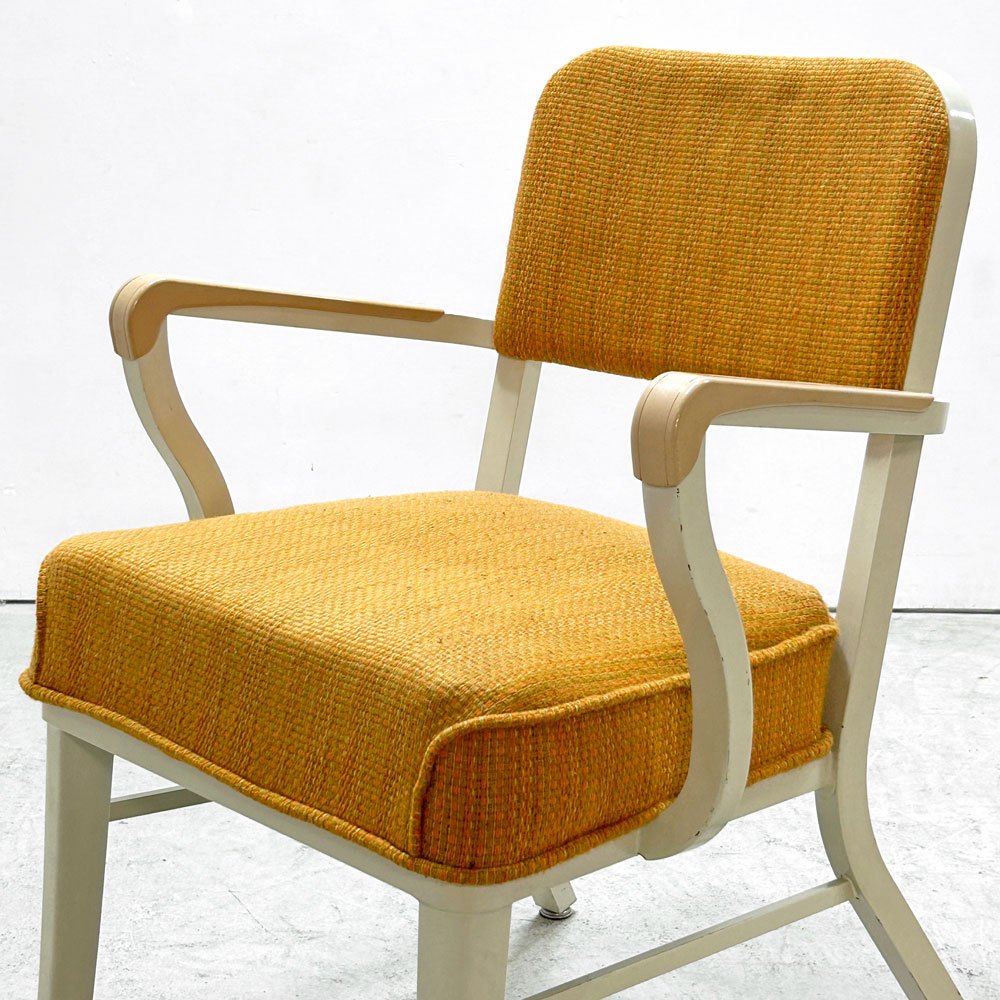 スチールケース Steelcase タンカーチェア ペインテッドスチール × ファブリック US ビンテージ Vintage レトロ インダストリアル ●