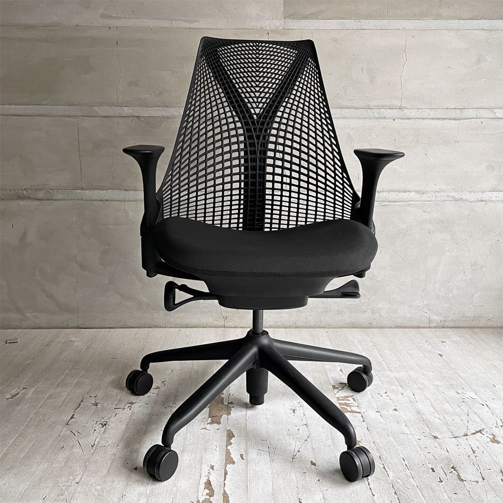 ハーマンミラー HermanMiller セイルチェア SAYL Chair デスクチェア オフィスチェア ブラック 旧モデル イヴ・ベアール モダンデザイン ♪