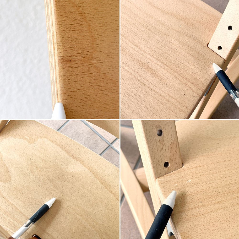 リエンダー Leander ハイチェア ベビーチェア チャイルドチェア 子供椅子 セーフティーバー&レザーベルト付 ナチュラル 定価総額60,500円 ◇