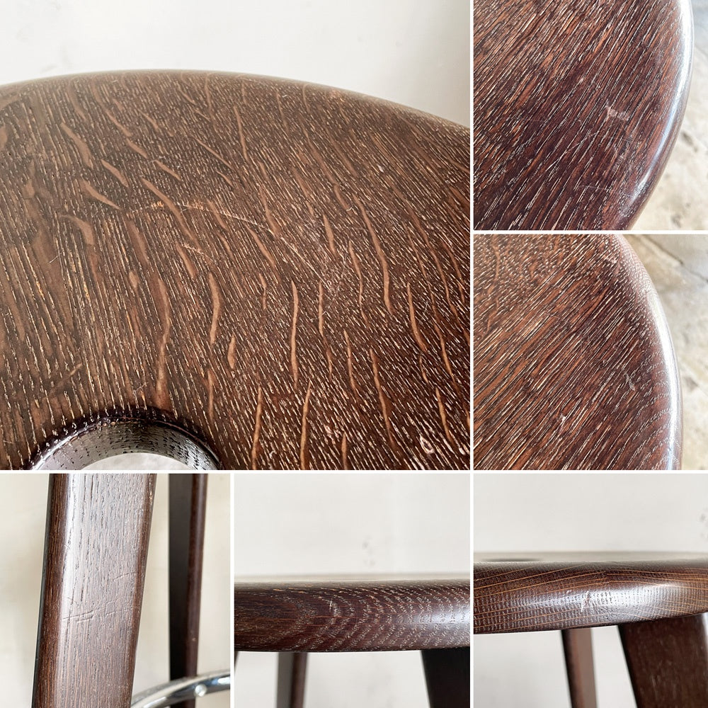 ヴィトラ vitra タブレ オ TABOURET HAUT カウンタースツール ハイスツール ダークオーク オーク材 ジャン・プルーヴェ Jean Prouvé 定価￥¥133,100- ■