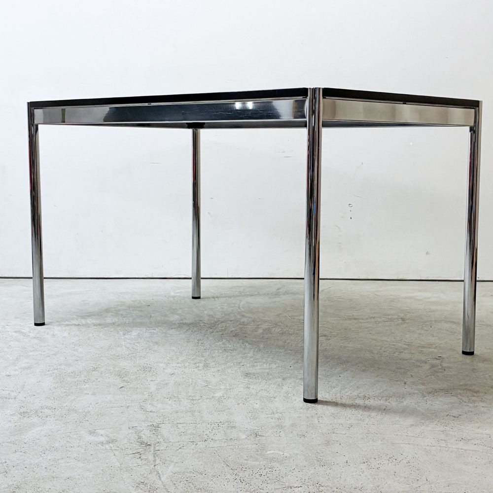 USMモジュラーファニチャー USM Haller USMハラーテーブル ワーキングデスク ダイニングテーブル パールグレーラミネート(ホワイト) W125 H74cm フリッツハラー スイス ●