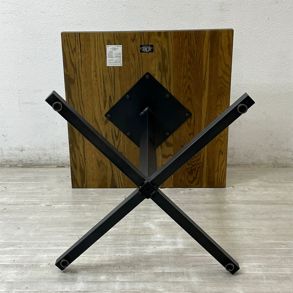 アクメファニチャー ACME Furniture グランビュー GRANDVIEW カフェテーブル オーク無垢材 スチール W65cm インダストリアル ●