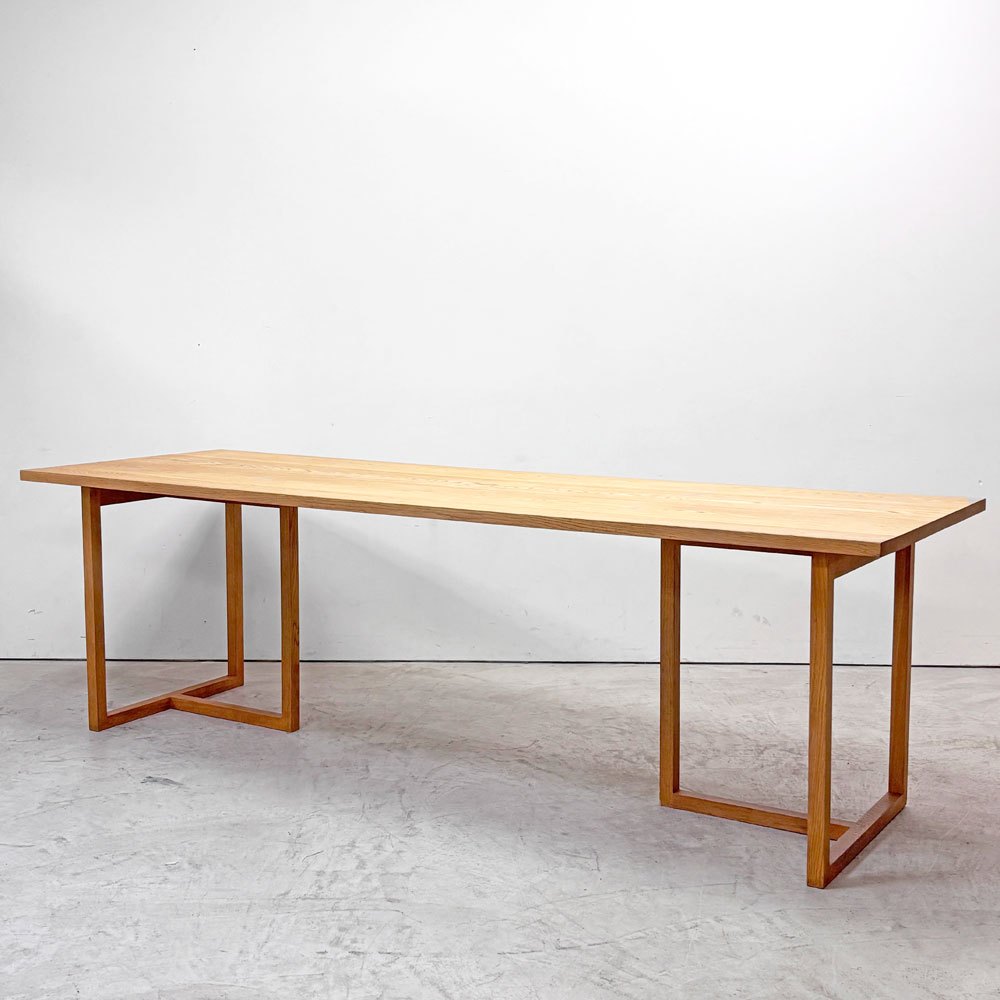 ビルディング BULDING オリジナル ダイニングテーブル タモ無垢材 W240cm ●