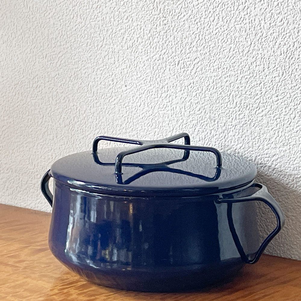 ダンスク DANSK コベンスタイル 両手鍋 ホーロー キャセロール W26cm イェンス・クイストゴー ミッドナイトブルー 北欧 ◇
