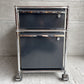 ユーエスエムハラー USM Haller モジュラーファニチャー Modular Furniture ハラーシステム デスクワゴン ロールボーイ 2ドロワー ブラック 鍵付 トレイ付 ♪