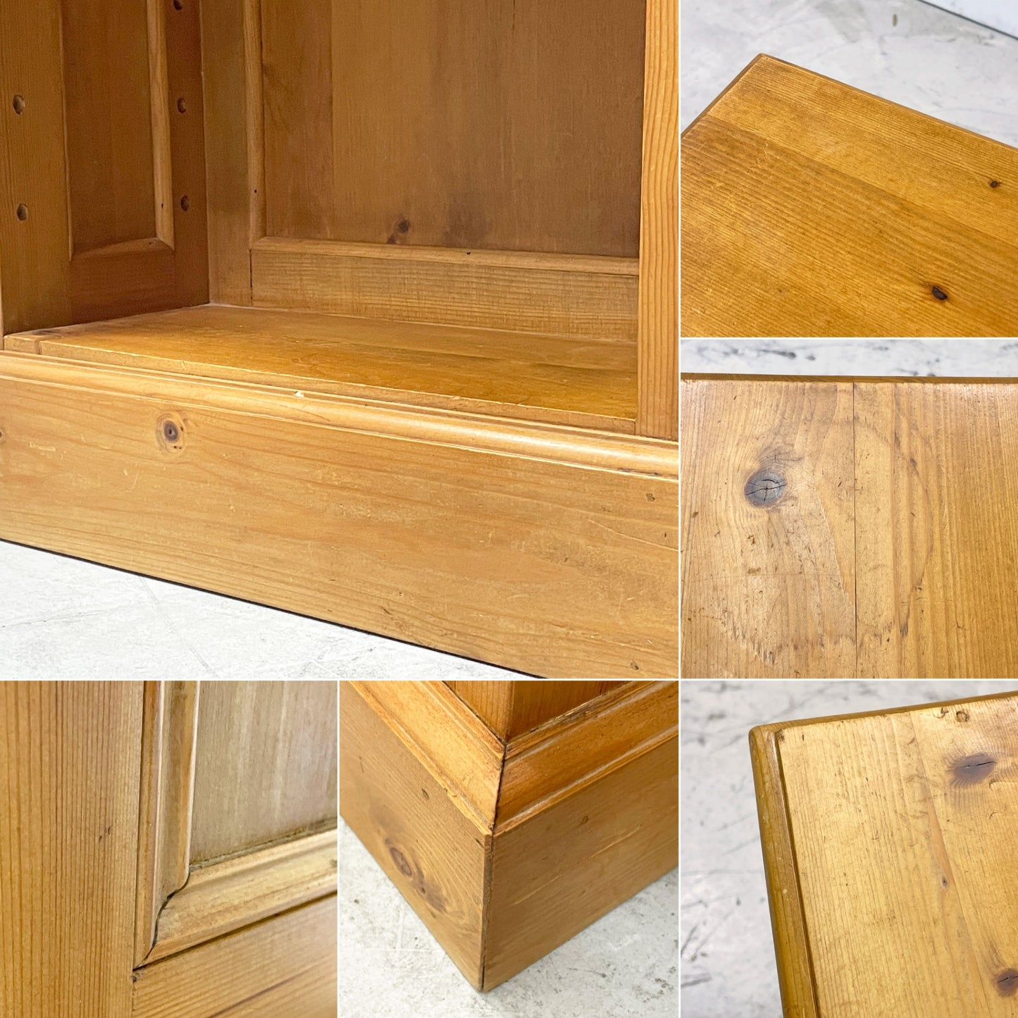 ペニーワイズ THE PENNY WISE パイン材 5ドロワー デスク 棚板1段 カントリースタイル ナチュラル ●