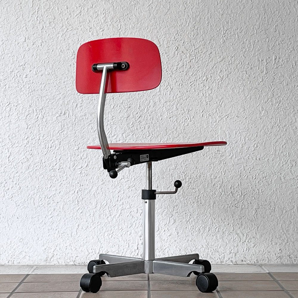 フリッツハンセン Fritz Hansen ケヴィチェア KEVI デスクチェア ヨルゲン ラスムセン Jorgen Rasmussen 旧4本脚 ビンテージ 1991年製 アナログ昇降 デンマーク ◇