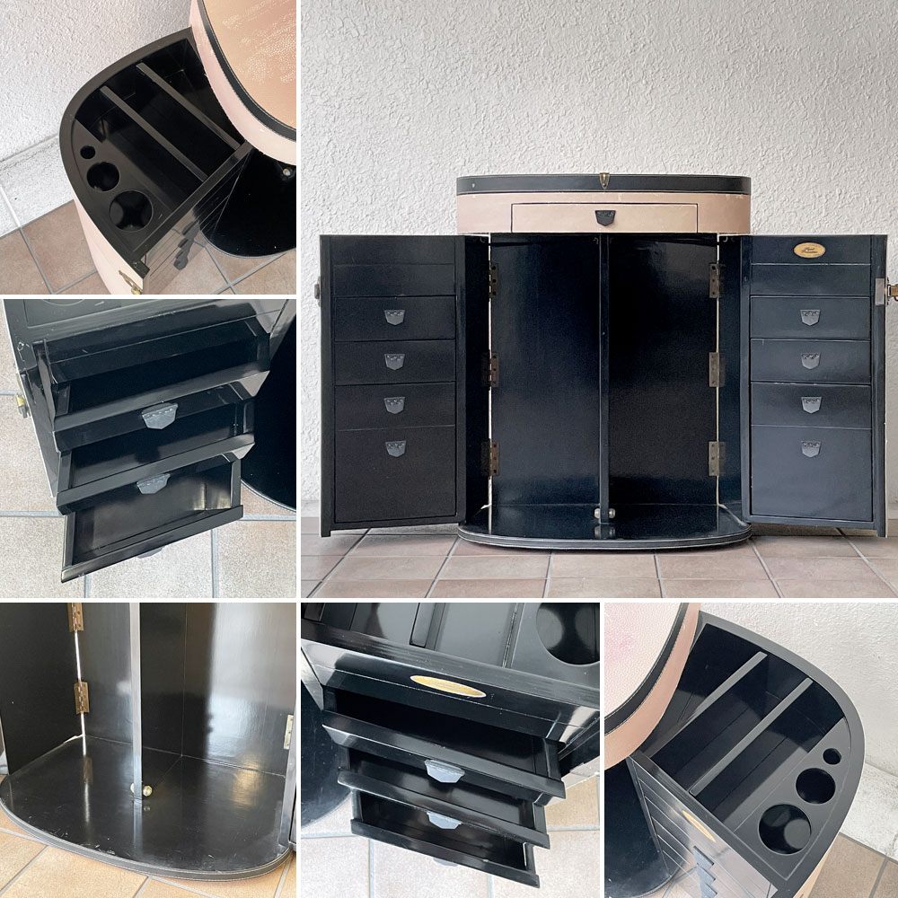 スターベイ STARBAY マリーガラント MARIE GALANT メイクアップトランク ローズウッド 鏡台 ドレッサー ピンク フランス 別注 希少 ◇