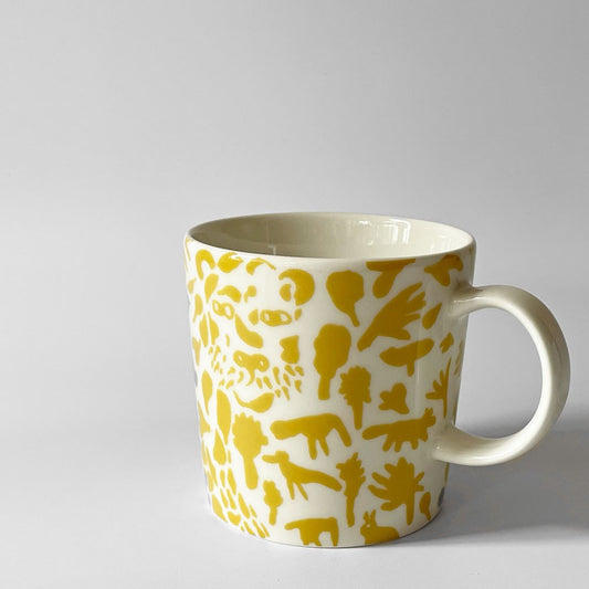 イッタラ iittala OTC マグ チーター イエロー スコープ SCOPE 別注 6000個限定 オイバ トイッカ Oiva Toikka 陶器 フィンランド 北欧食器 ◇