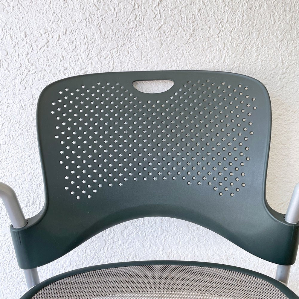 ハーマンミラー Herman Miller ケイパーチェア Caper Chair アームチェア キャスター付き スタッキングチェア ジェフ・ウェバー 現状品 B ◇