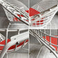 ノル Knoll ビンテージ ダイヤモンドチェア Diamond Chair ハリー・ベルトイア Harry Bertoia ホワイトフレーム シートパッド付 ミッドセンチュリー ♪