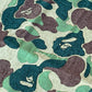 アベイシングエイプ A BATHING APE ラグ ABC CAMO RUG 100×100 カモ柄 ポリエステル ストリート 美品 ◇