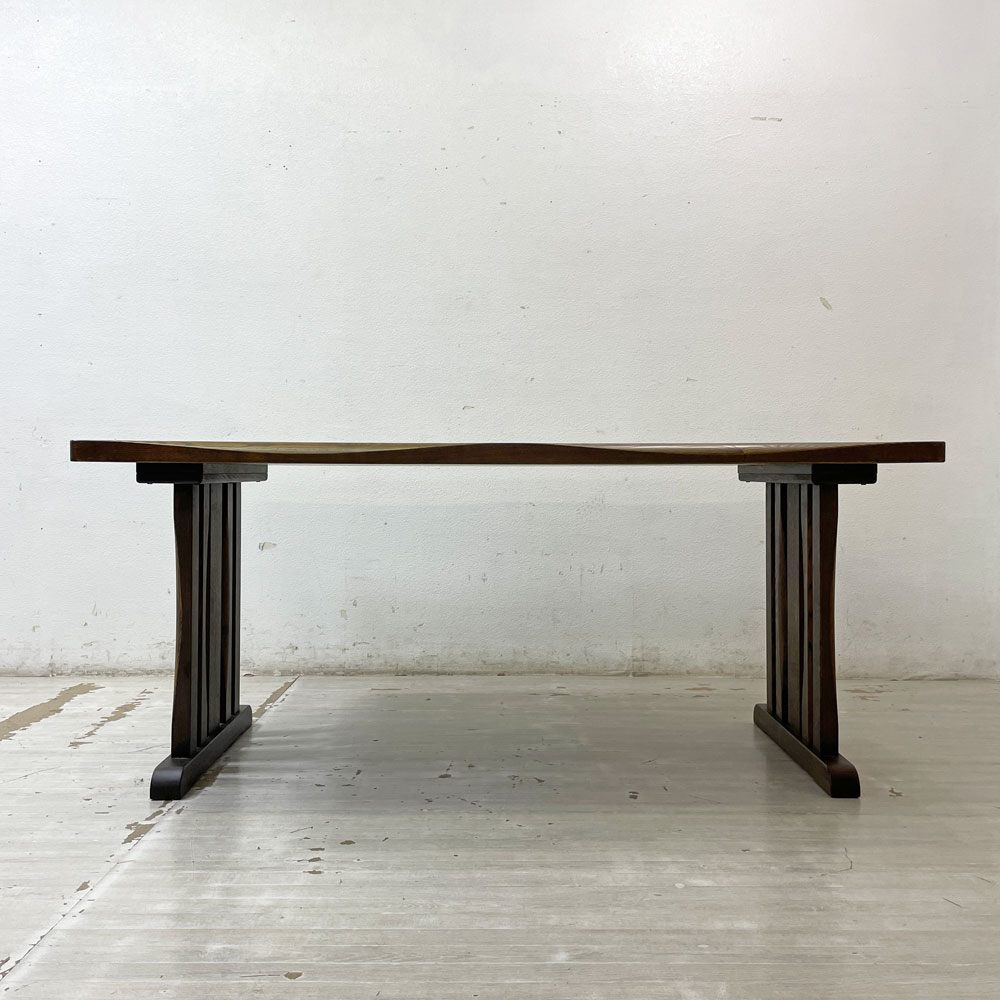 大川家具 鎌倉 ダイニングテーブル  オーク材 シンプルデザイン W160cm ●