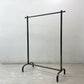 インダストリアルデザイン Industrial design スチール製 ハンガーラック W105cm アジャスター付き 店舗什器 工業系 ●