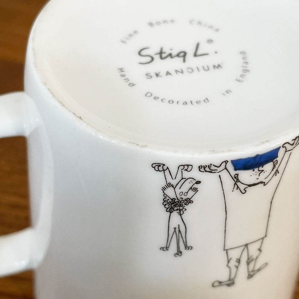 スカンジウム SKANDIUM マグカップ ダニエル Daniel スティグ・リンドベリ Stig Lindberg 廃番 ◎