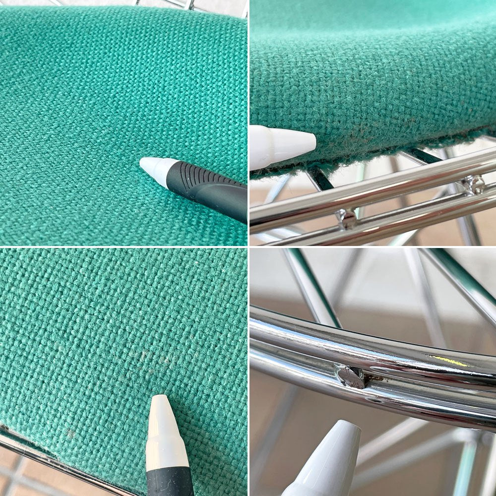 ヴィトラ vitra ワイヤーチェア Eames Wire Chair DKR5 エッフェルベース シートパッド付 C&R イームズ ミッドセンチュリー ◇