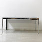 ユーエスエムハラー USMハラー USM Haller モジュラーファニチャー ハラーテーブル ワークデスク W175×D75cm オーク材 ブラック ペントレイ＆ケーブルガイド付き ●