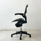 ハーマンミラー Herman Miller アーロンチェア Bサイズ ランバーサポート フル装備 グラファイトベース グリーン系 ビル・スタンフ ＆ ドン・チャドウィック 現状品 ●