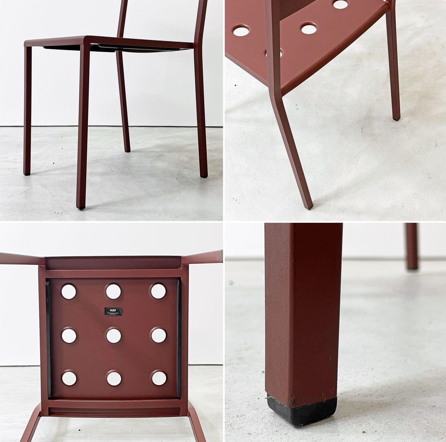 ヘイ HAY バルコニーチェア BALCONY CHAIR ダイニングチェア ガーデンチェア アイアンレッド ロナン＆エルワン・ブルレック 北欧 デンマーク D ●