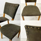トラックファニチャー TRUCK FURNITURE エスアールチェア SR CHAIR ダイニングチェア ナラ無垢材 コーデュロイ カーキ 鋲打ち 生地張替 参考定価 約￥90,310-  ●