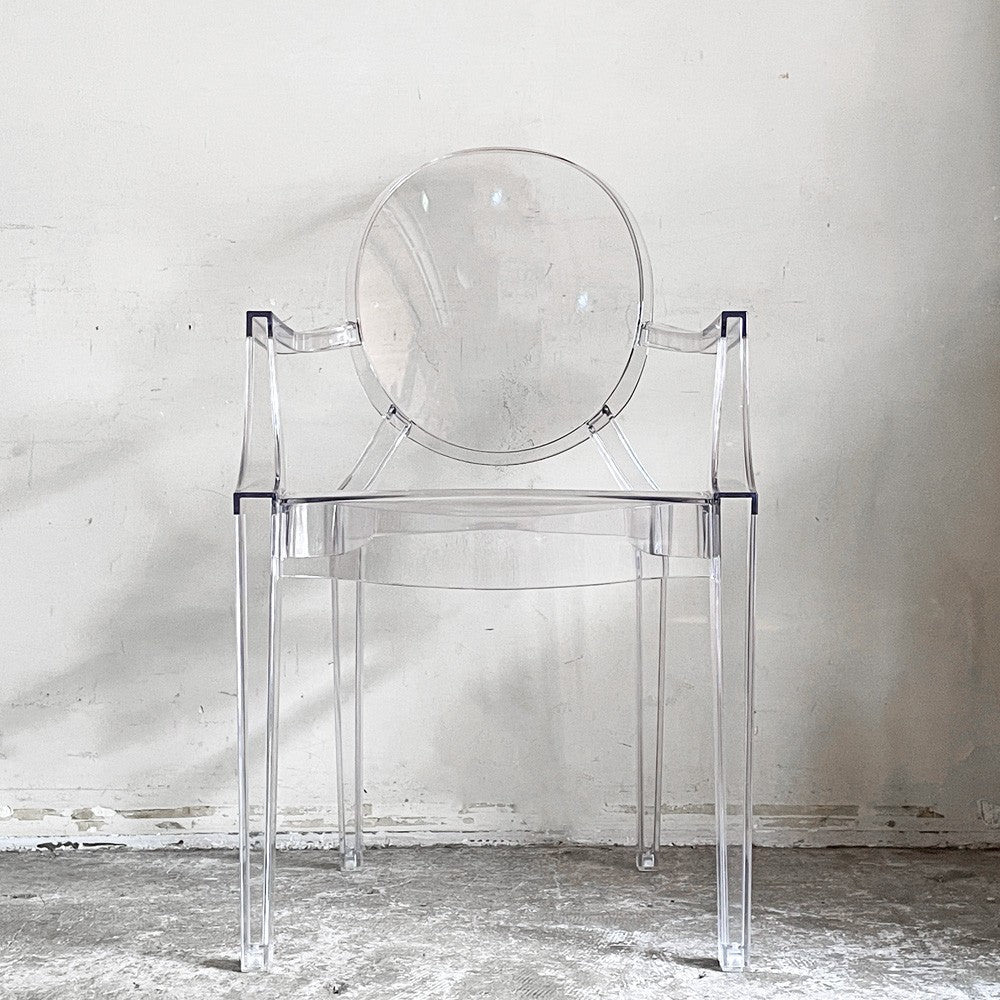 カルテル Kartell ルイゴースト LouisGhost アームチェア クリスタル スタッキング フィリップ・スタルク Philippe Starck イタリア B ■