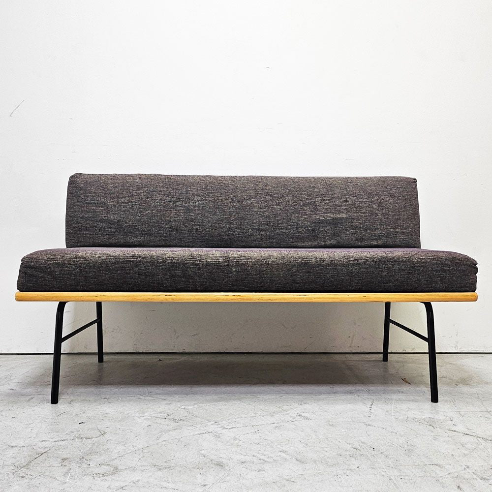 ウニコ unico ファニート ベンチ バックレスト FUNEAT bench backrest 鉄脚 オーク材  スチールレッグ カバーリング カフェスタイル W126cm 定価￥65,780- ●