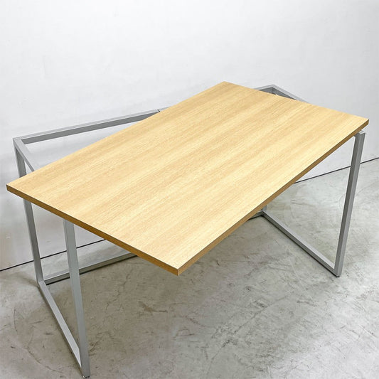 ビスレー BISLEY デスクプラン DESK PLAN Lフット ワーキングテーブル デスク オーク メラミン天板 スチール脚 W120cm イギリス ●