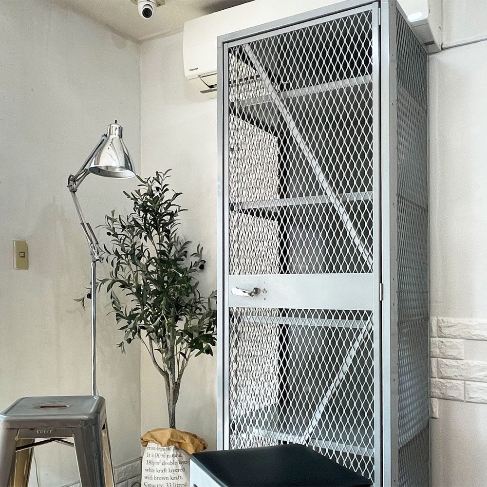 リオン LYON メッシュロッカー MESH LOCKER スチール グレー W61 パシフィックファニチャー P.F.S取扱 インダストリアル USA 米国 ◎
