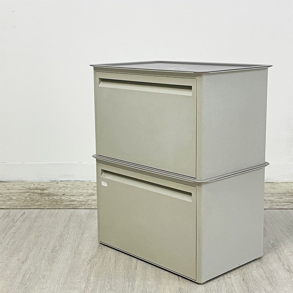 タッパーウェア Tupperware マルチオーガナイザー 2段 ワイド ドロップダウンドア ホワイト アメリカ ●