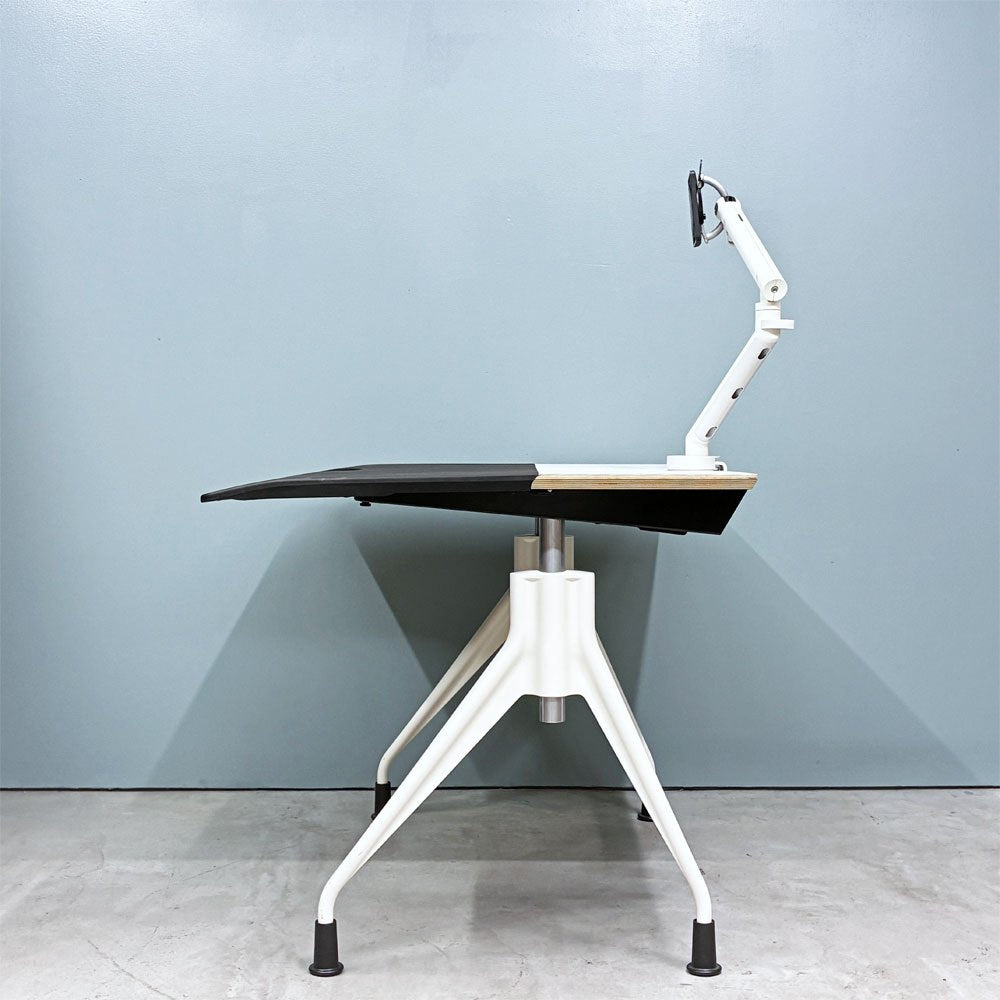 ハーマンミラー Herman Miller エンベロップデスク Envelop Desk スライド天板 & 高さ調節機能 ビル・スタンフ ジェフ・ウェバー モニターアーム付き ◎
