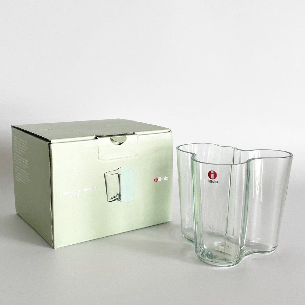 イッタラ iittala アルヴァ・アアルト コレクション Alvar Aalto ベース 95mm クリア 1937 140周年記念 限定品 フラワーべース 花瓶 フィンランド 北欧雑貨 箱付 希少 ■