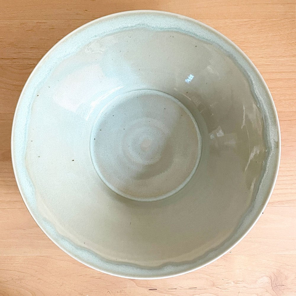 クリスチャンヌ ペロション Christiane Perrochon ポルセラン PORCELAIN 深皿 プレート ボウル グリーンカラー イタリア 陶器 ハンドメイド 現代作家 ■