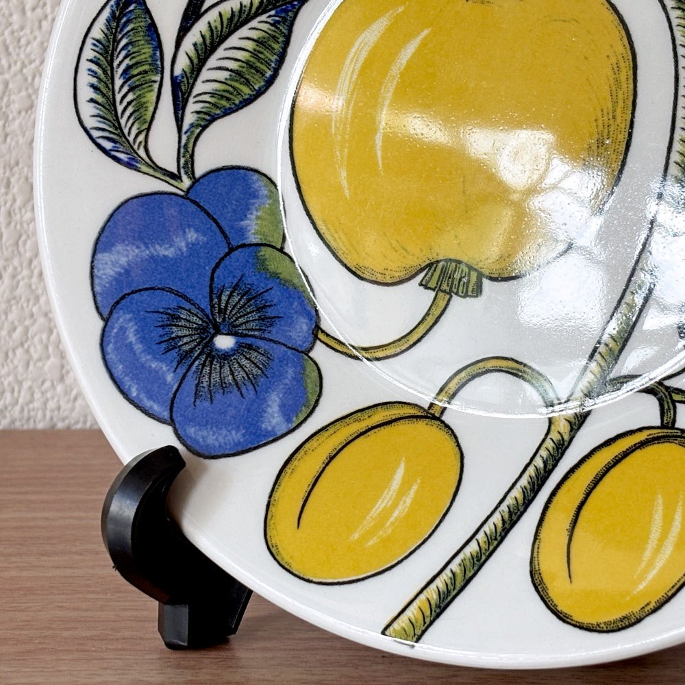 アラビア ARABIA パラティッシ PARATIISI プレート 17cm 1969-71年 初期ロゴ フィンランド ビンテージ 北欧食器 ◇