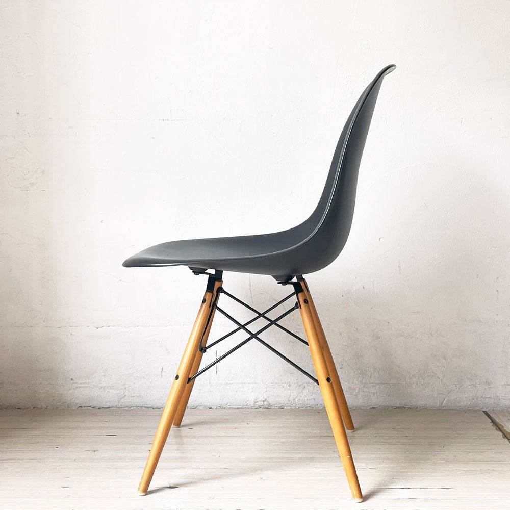 ヴィトラ Vitra サイドシェルチェア ブラック ドゥエルレッグ ポリプロピレン C&R イームズ ミッドセンチュリーモダン ★