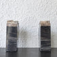 オーク ペトリファイド ウッド OAK Petrified Wood 珪化木 ブックエンド 本立て オブジェ ブラック系 ウッドストーン 鉱石 ◇