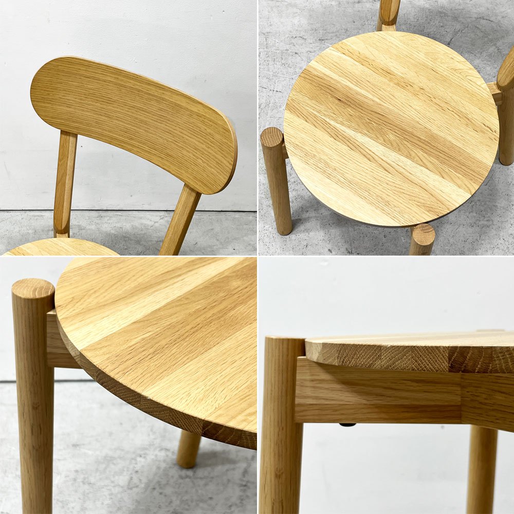 カリモクニュースタンダード KARIMOKU NEW STANDARD キャストールチェア CASTOR CHAIR ピュアオーク PURE OAK スタッキング 国産オーク無垢材 ビッグゲーム BIG-GAME 定価￥47,300- ●