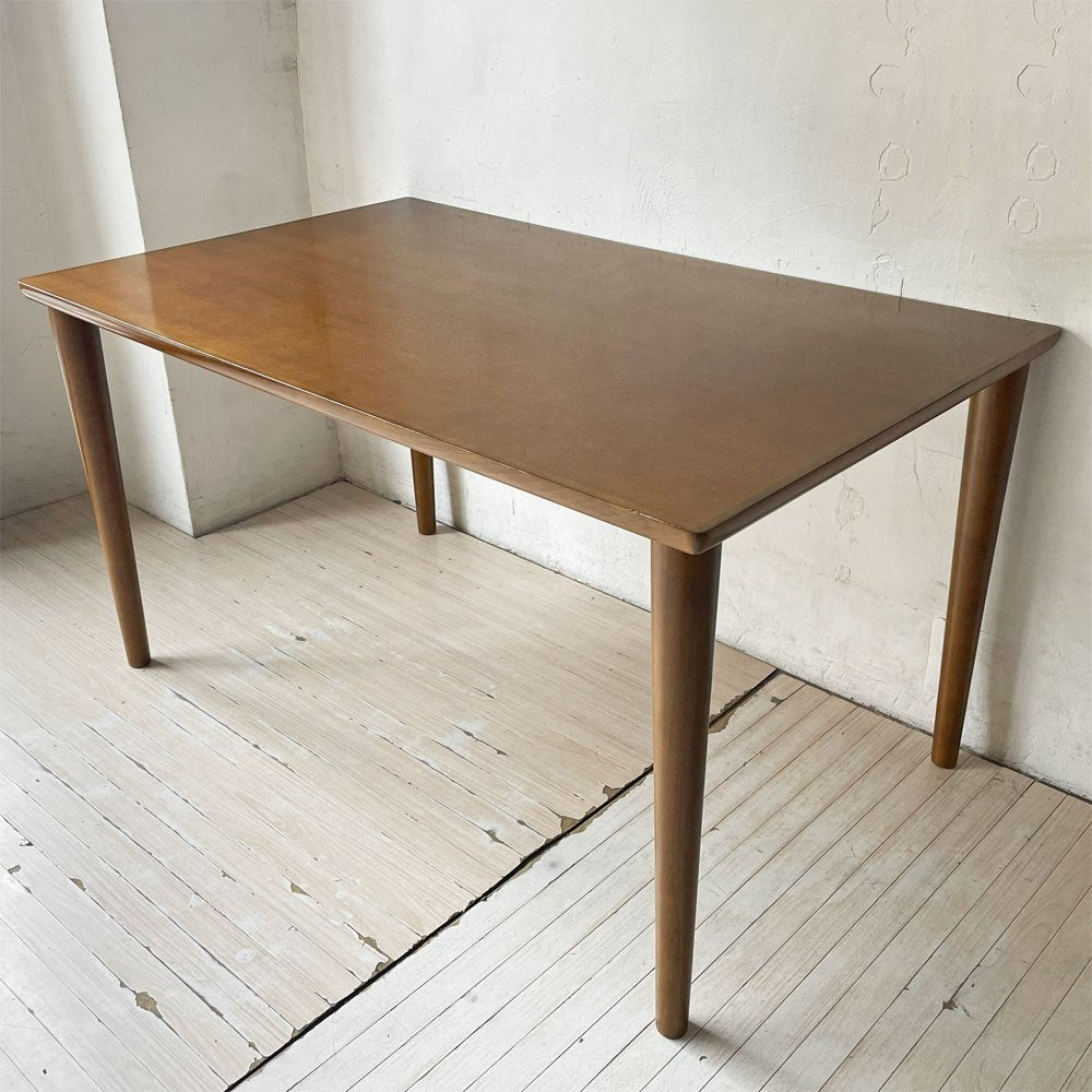 カリモク60+ Karimoku60+ ダイニングテーブル 1300 幅130cm ウォールナットカラー ジャパニーズミッドセンチュリー 定価 ¥86,900- ★