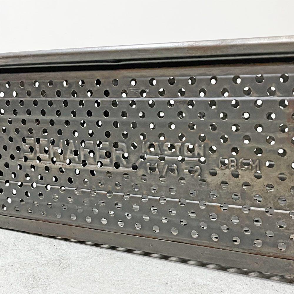 SCHAFER スタッキング ストレージボックス パンチングメタル インダストリアル ドイツビンテージ E ●