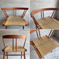 桜製作所 グラスシートチェア GRASS SEATED CHAIR アームチェア ウォールナット無垢材 い草 ジョージ・ナカシマ George Nakashima 焼印有り ♪
