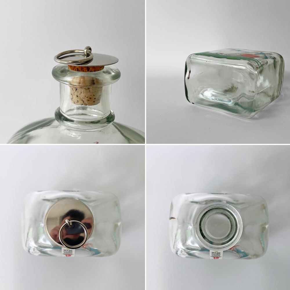 ホルムガード Holmegaard リキュールボトル ヨット柄 ビンテージ 北欧食器 ◇