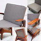 ギムソン＆スレーター Gimson & Slater ローバックラウンジチェア チーク材 Rolf Rastad & Adolf Relling  クッション交換品 イギリスビンテージ 北欧スタイル ●
