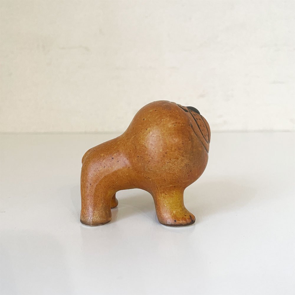 グスタフスベリ GUSTAVSBERG ケンネル Kennel ブルドッグ Bulldog Mini ミニ H6.5cm 陶製フィギュリン リサ・ラーソン スウェーデン 北欧ビンテージ ◎