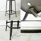 フェールトラヴァイユ FER TRAVAIL ニコルチェア NICOLLE Chair SH80cm カウンターチェア ハイスチール マットクリア仕上げ 別注モデル レザーパッド付 ブラック インダストリアル ●